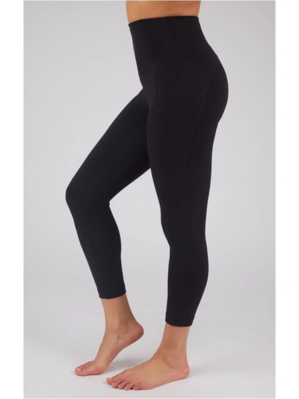 Yogalicious Lux Lenox Pocket Crop Tight Leggings - Picture 1 of 16